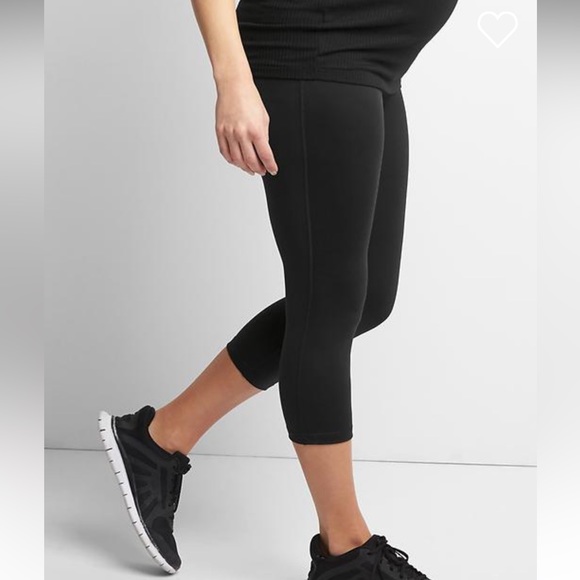Gap maternity athletic blackout leggings-cropped - Picture 3 of 8